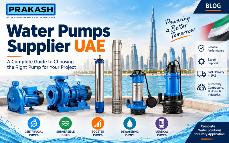 Water Pumps Supplier UAE: Centrifugal, Submersible, Booster & Dewatering Pump Guide