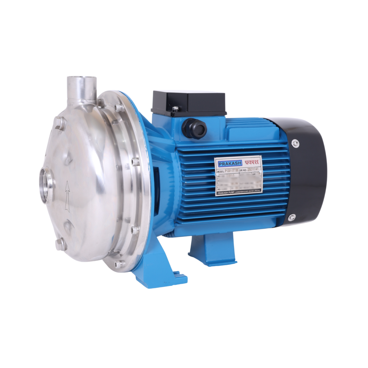 Prakash 2.0 HP Centrifugal Stainless Steel Pump P120/1.5T SS316