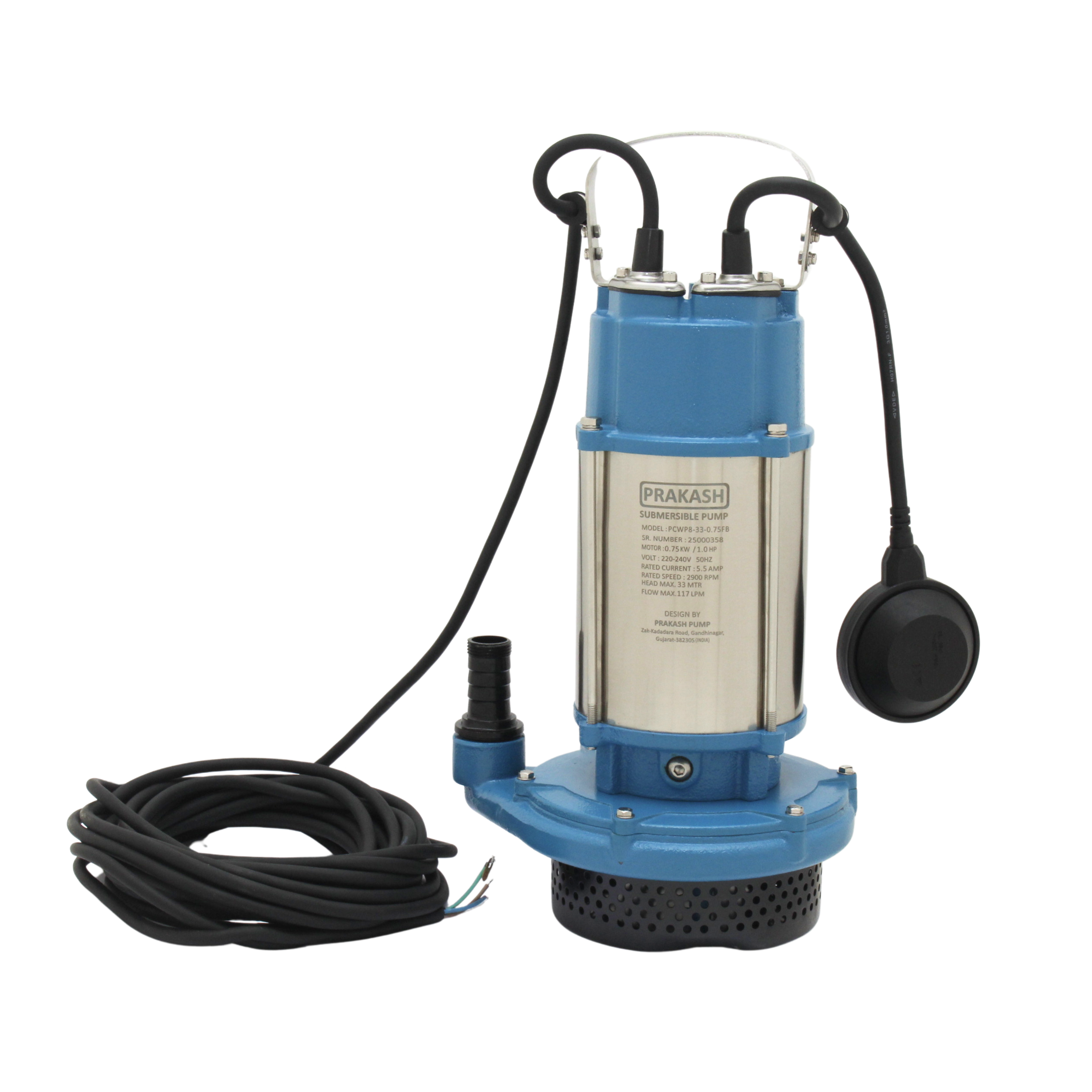 Prakash 1HP Clean Water Pump PCWP8-33-0.75FB