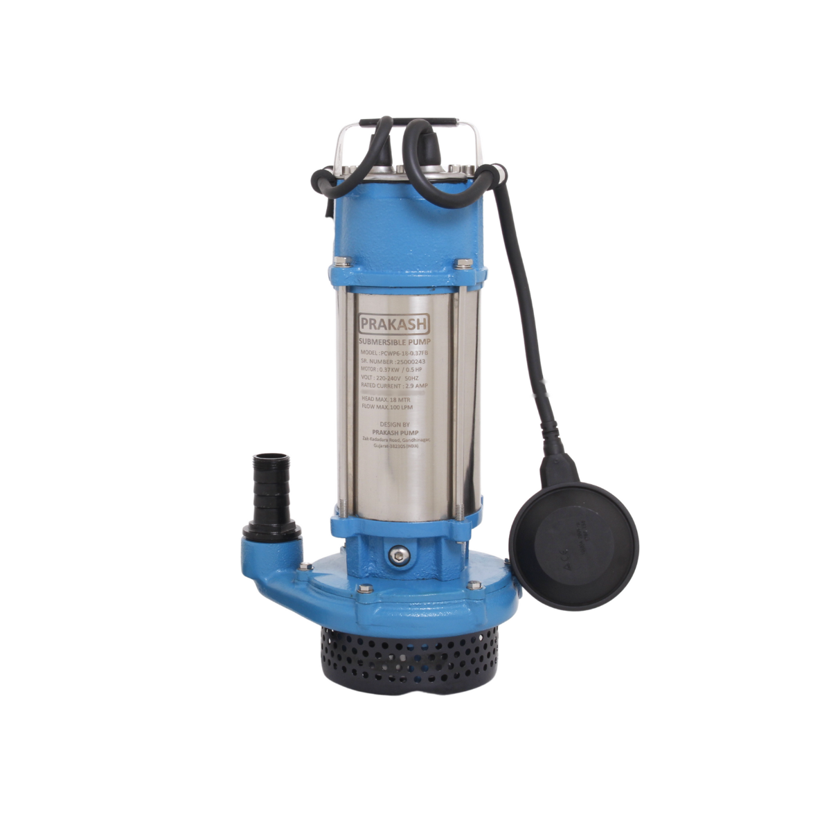 Prakash 0.5 HP Clean Water Pump - PCWP6-18-0.37FB