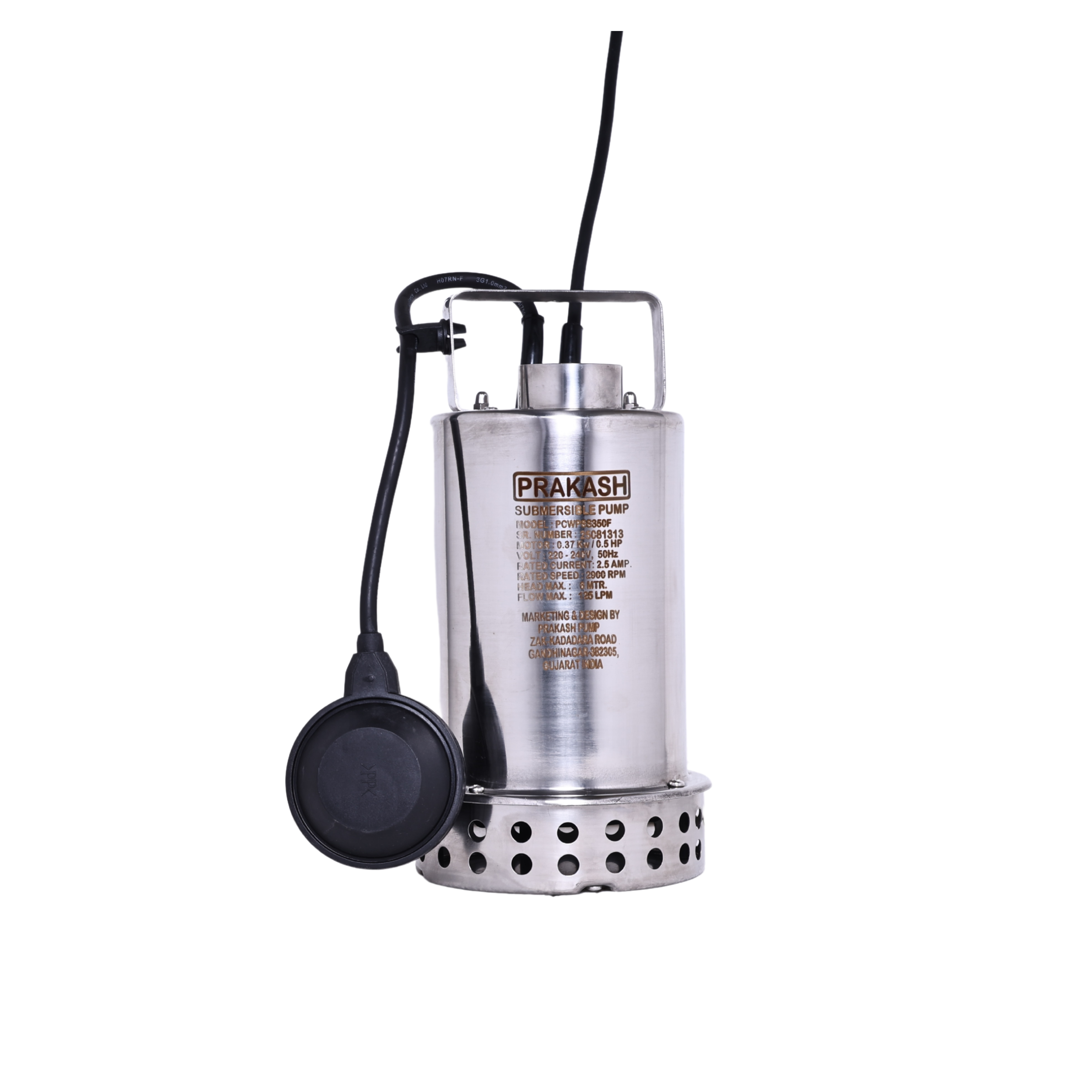 Prakash 0.5 HP Clean Water Pump - PCWP350F SS