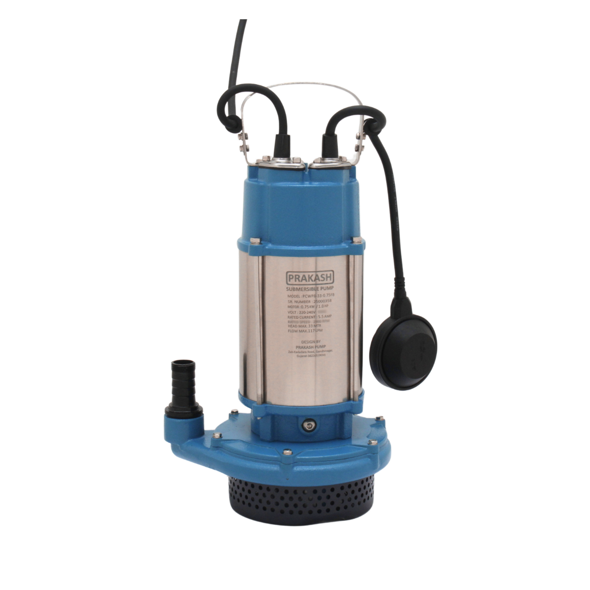 Prakash 1.0 HP Clean Water Pump - PCWP8-33-0.75FB