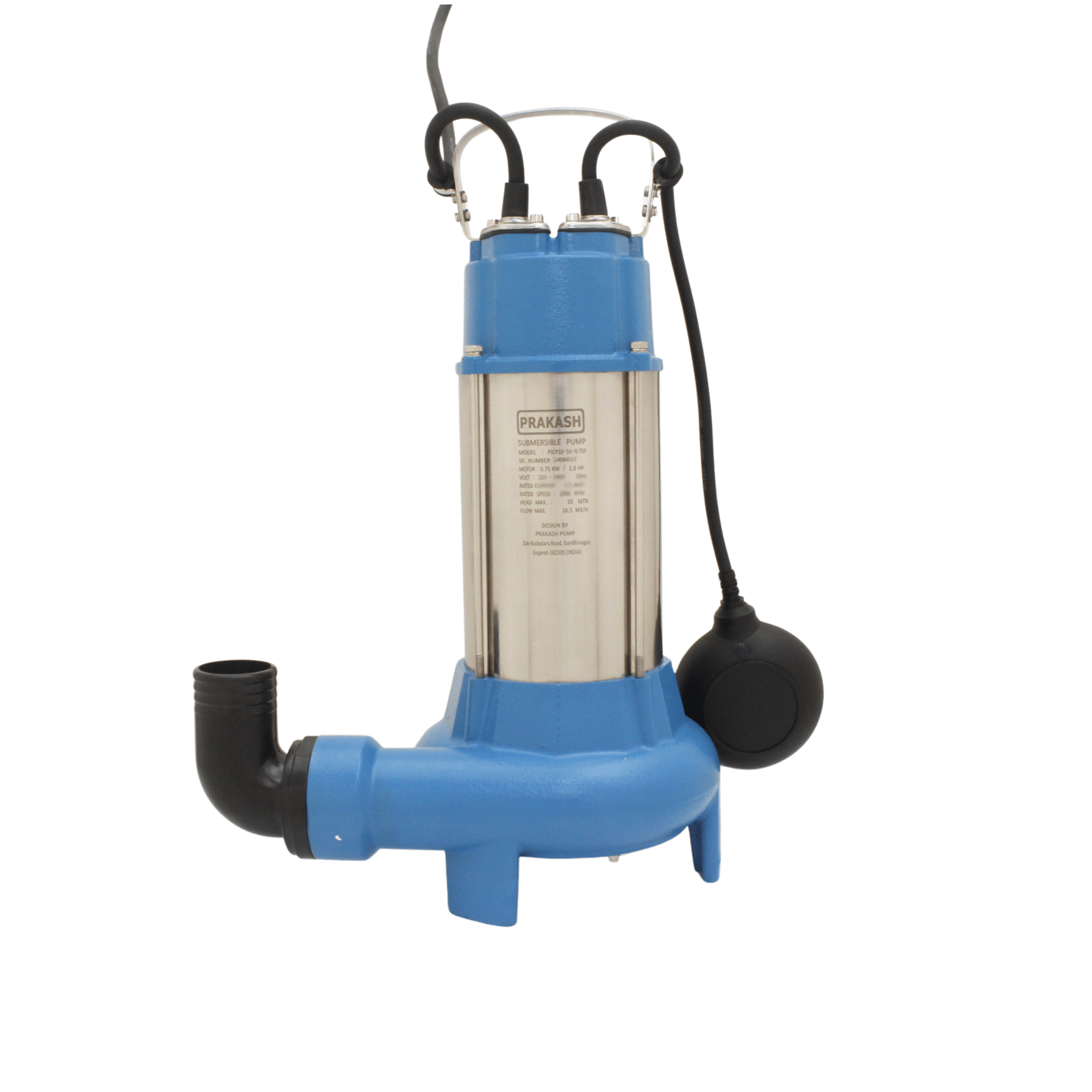 Prakash 1.0 HP Sewage Cutter Pump PSCP10-16-0.75F