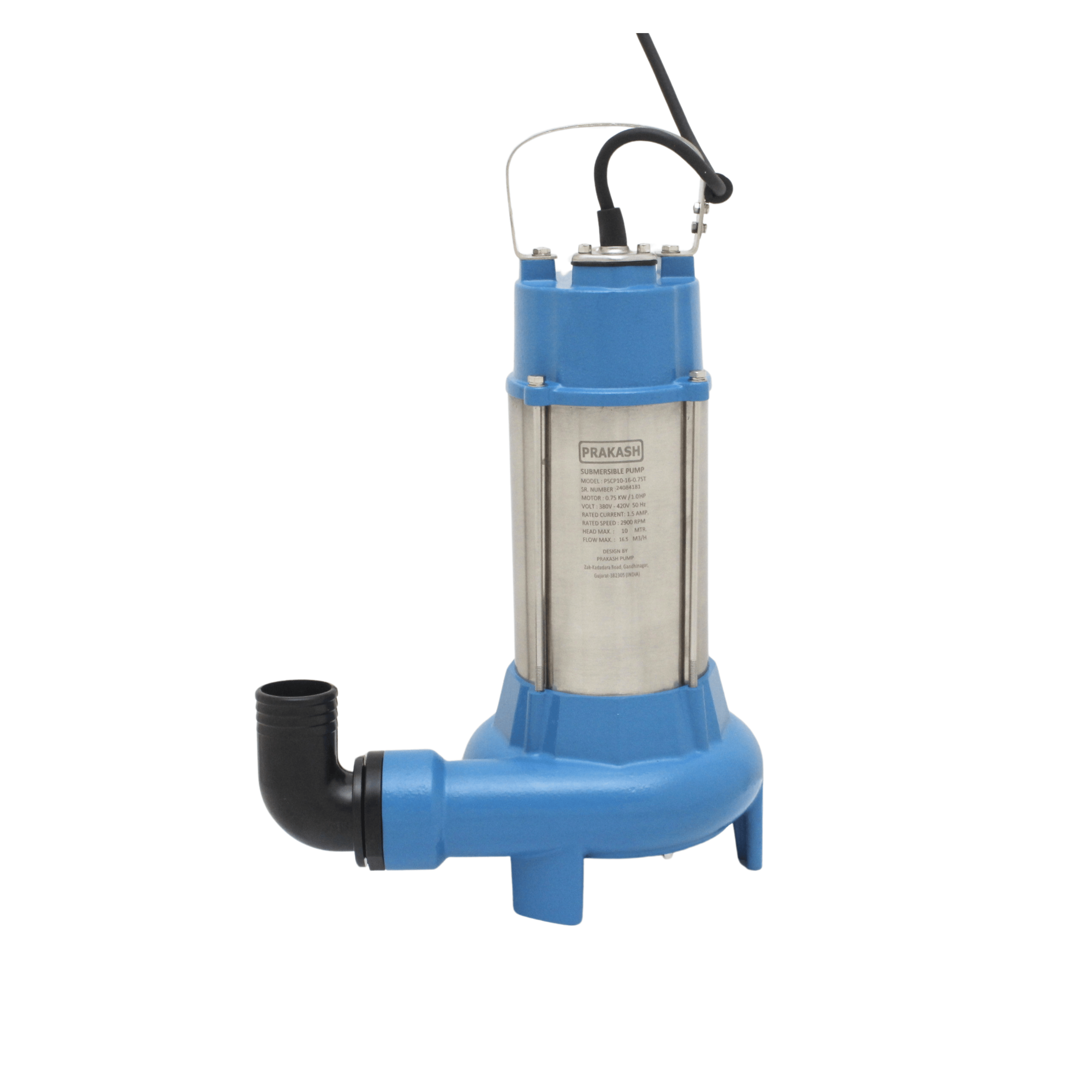 Prakash 1 HP Sewage Cutter Pump PSCP10-16-0.75T
