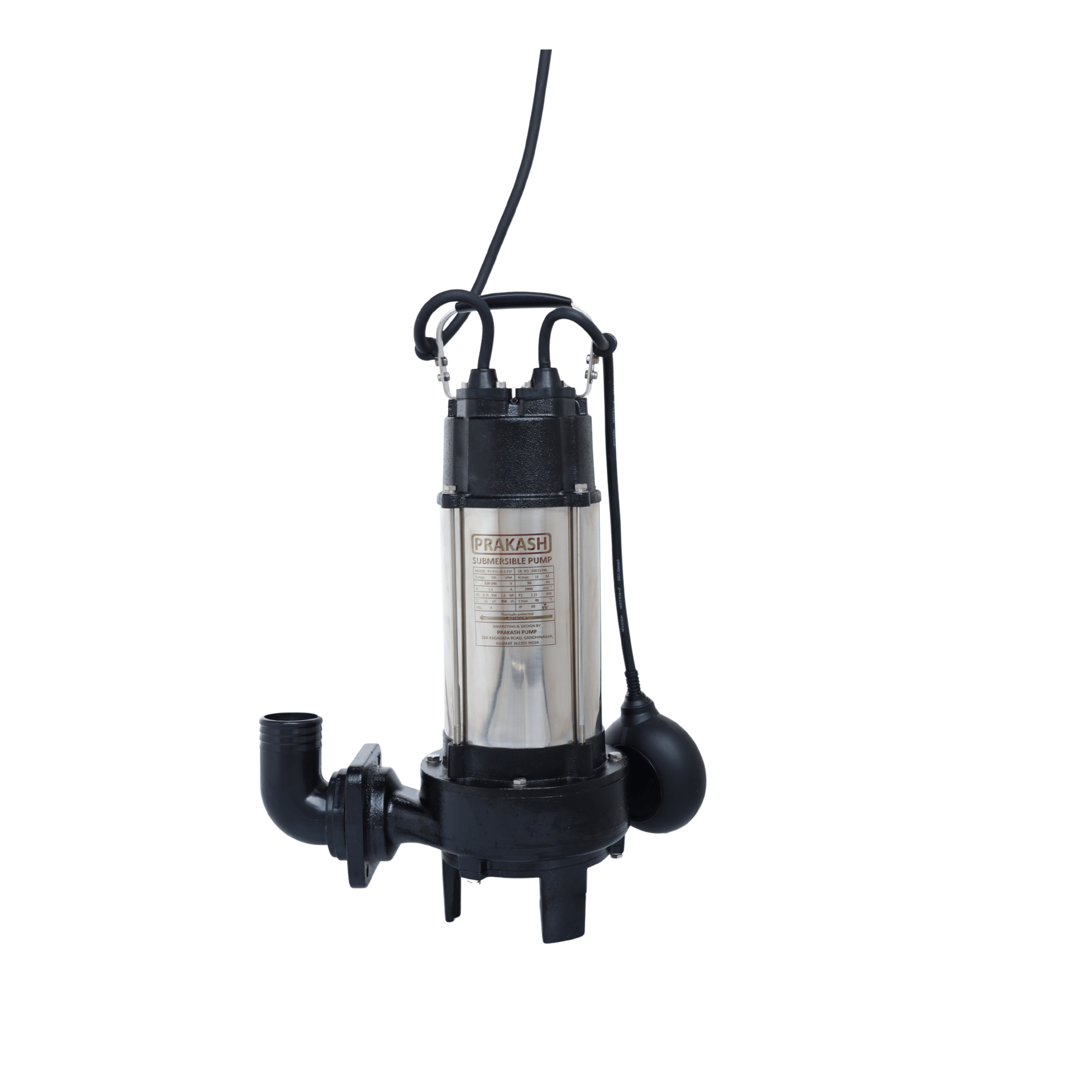 Prakash 1.0 HP Sewage Cutter Pump PSCP18-18-0.75F