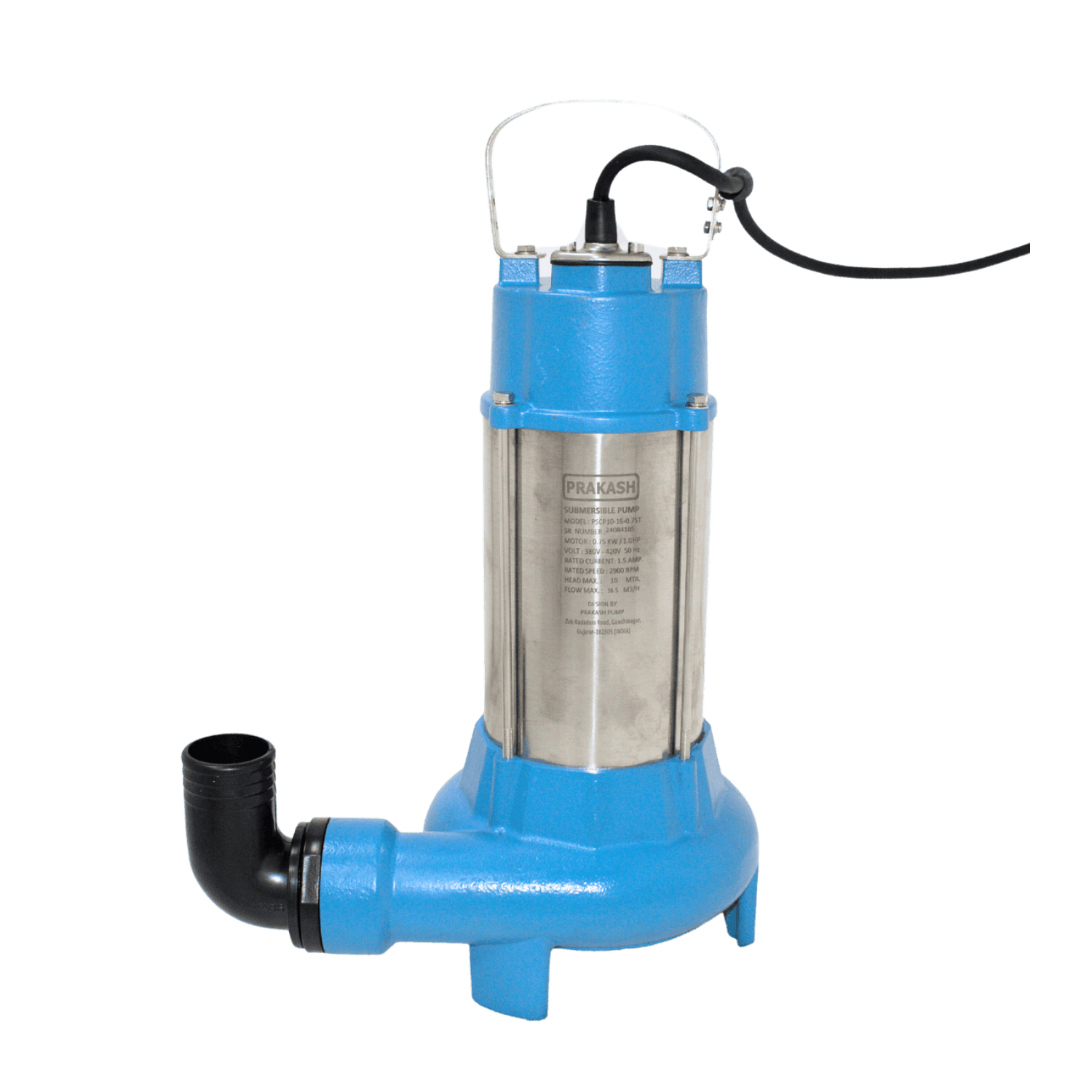 Prakash 1 HP Sewage Cutter Pump PSCP10-16-0.75F