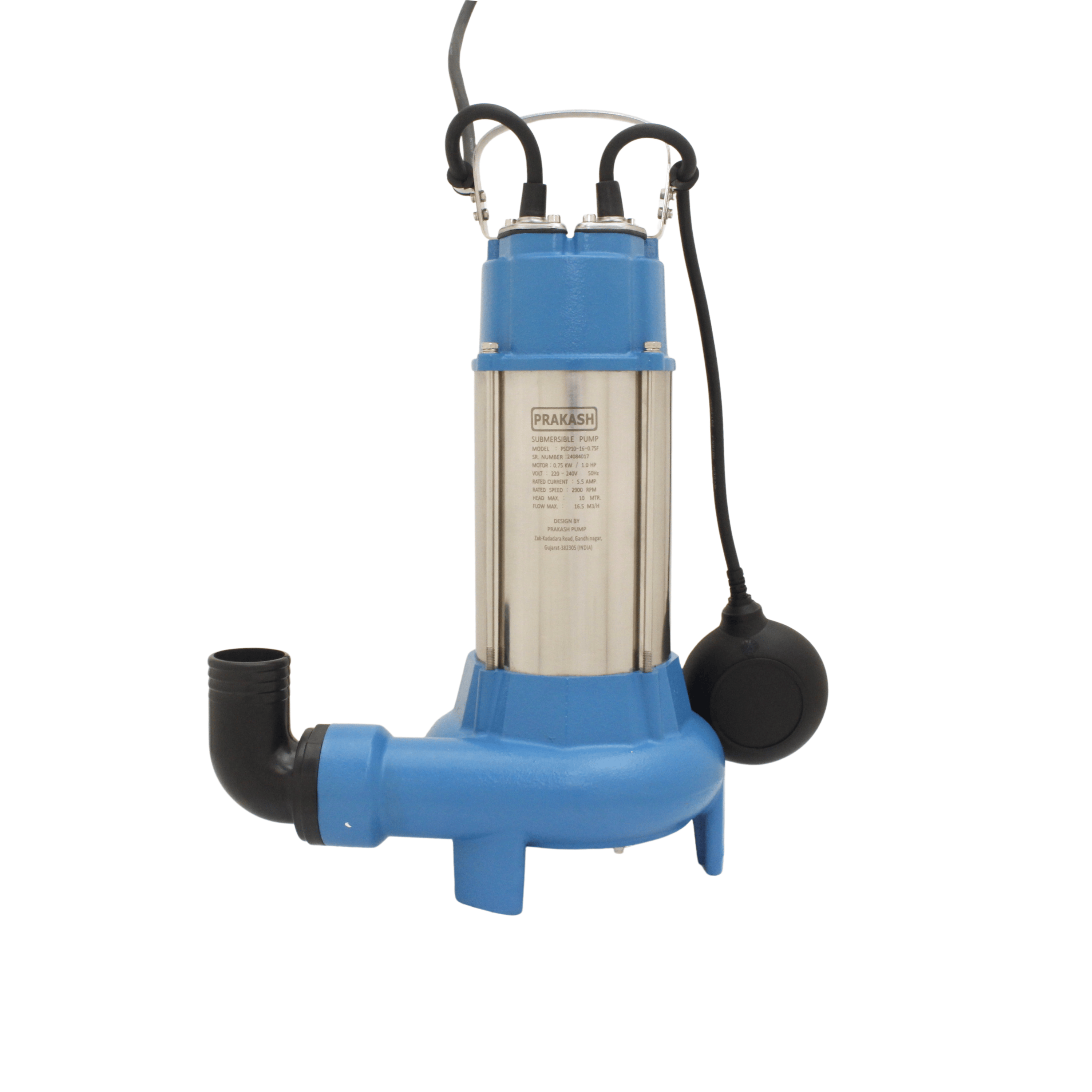 Prakash 1 HP Sewage Cutter Pump PSCP10-16-0.75F