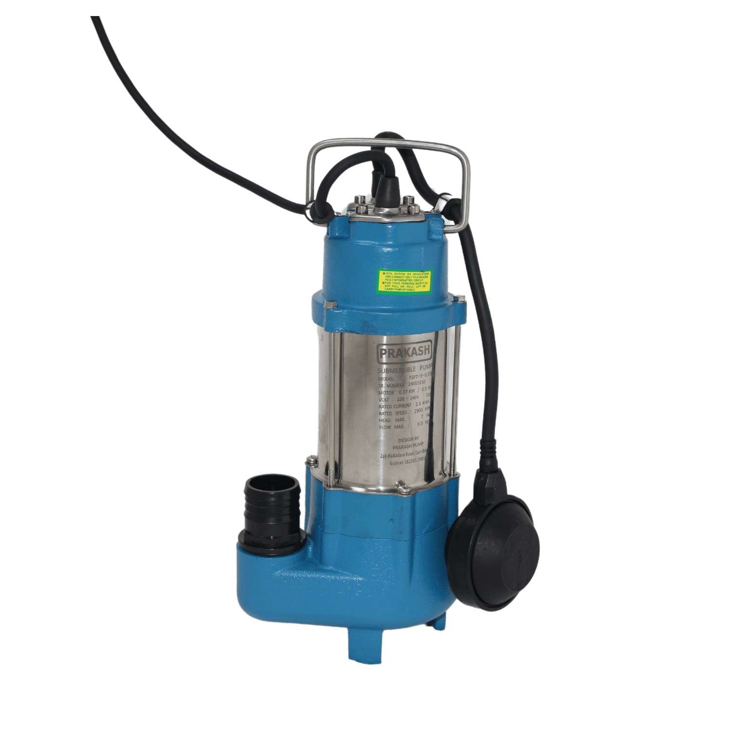 Prakash 0.5 HP Sewage Pump - PSP7-9-0.37F