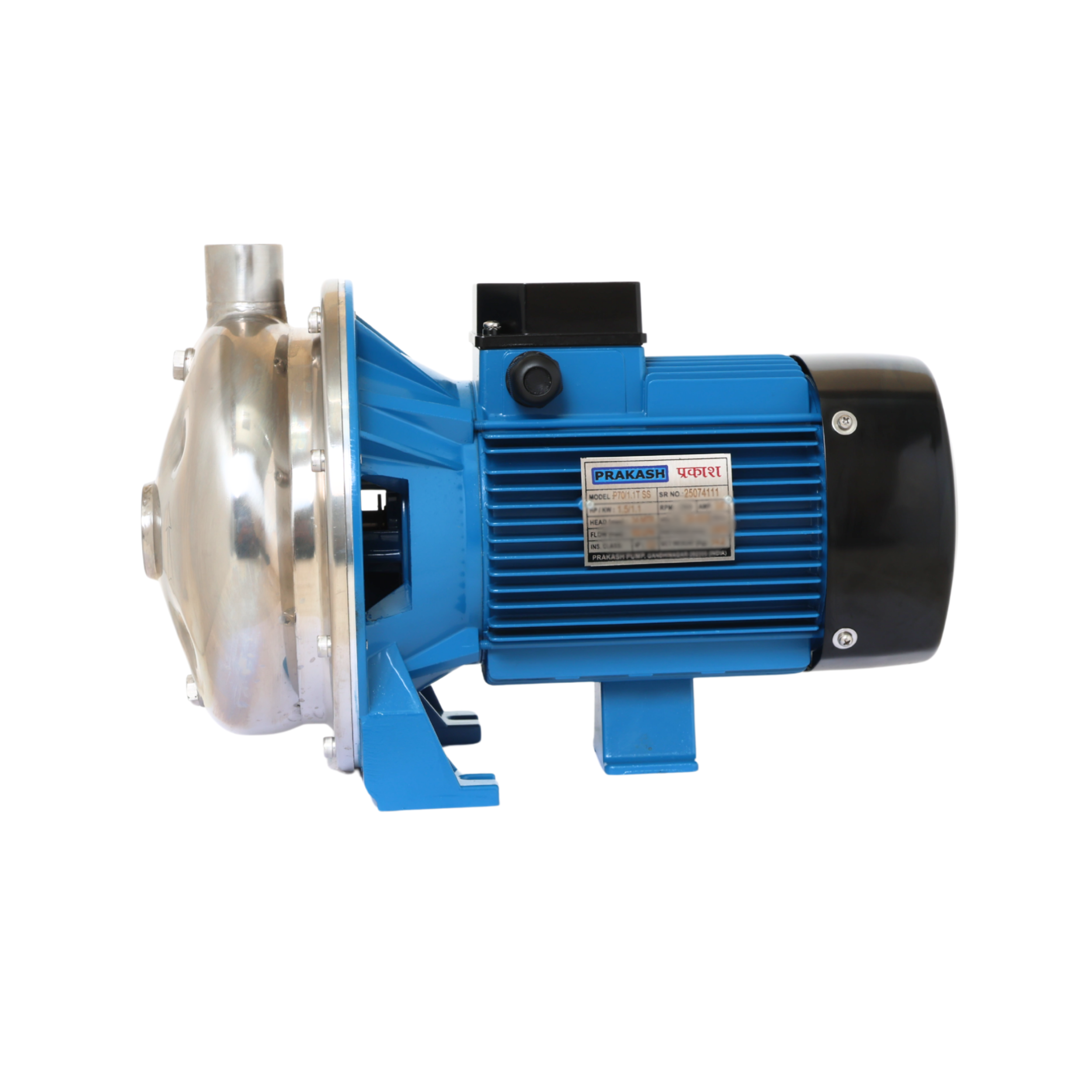Prakash 1.5 HP Centrifugal Stainless Steel Pump P70/1.1T SS316