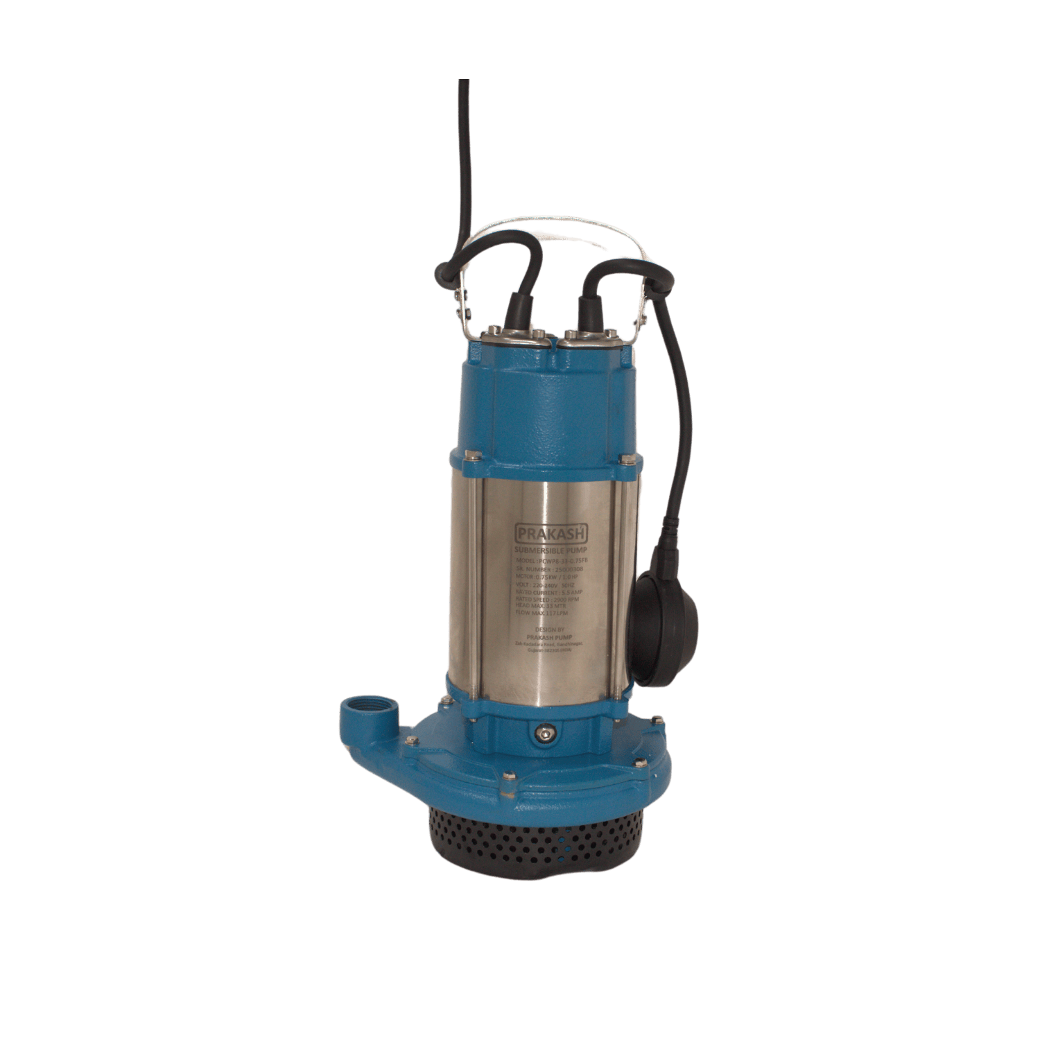 Prakash 1HP Clean Water Pump PCWP8-33-0.75FB