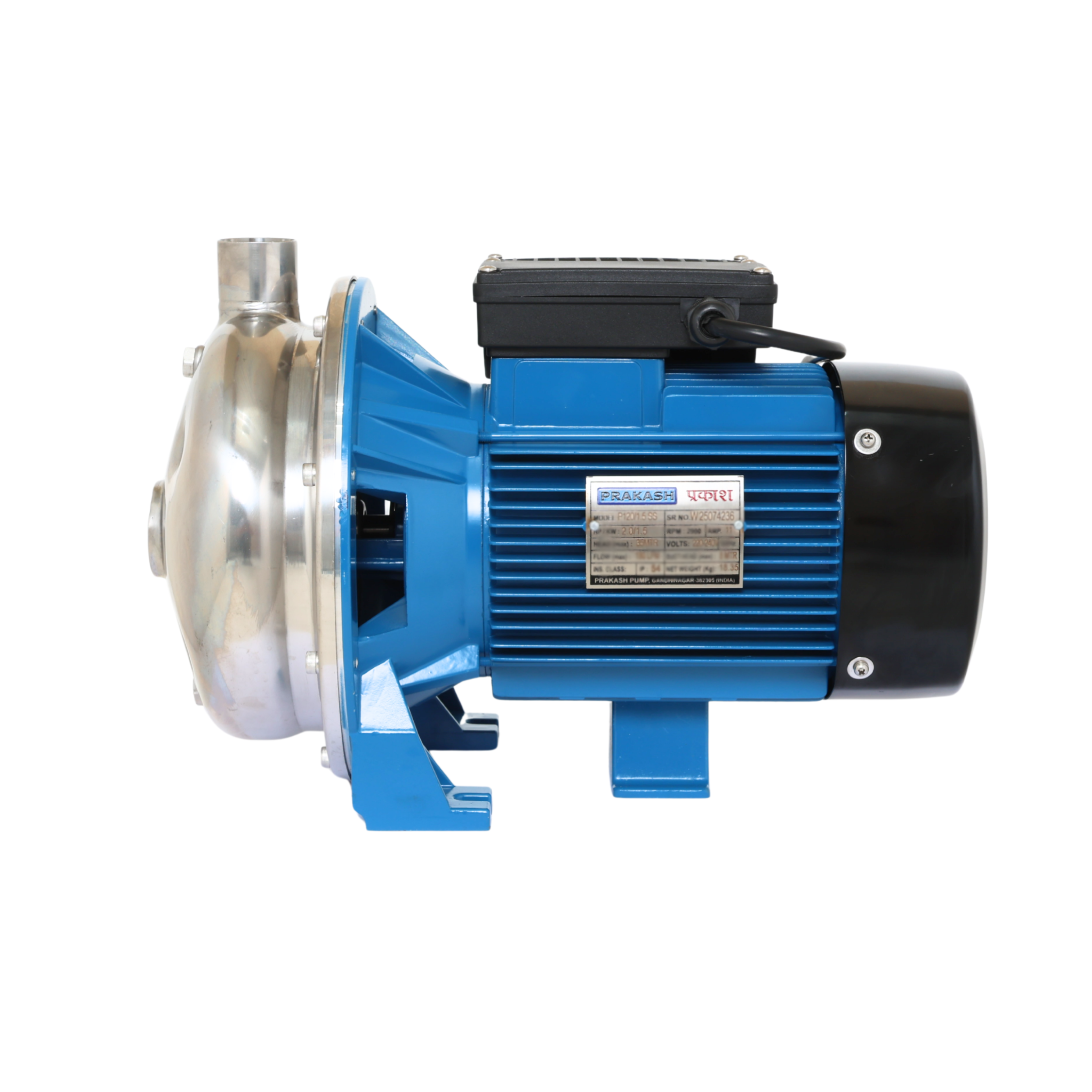 Prakash 2.0 HP Centrifugal SS Pump P120/1.5