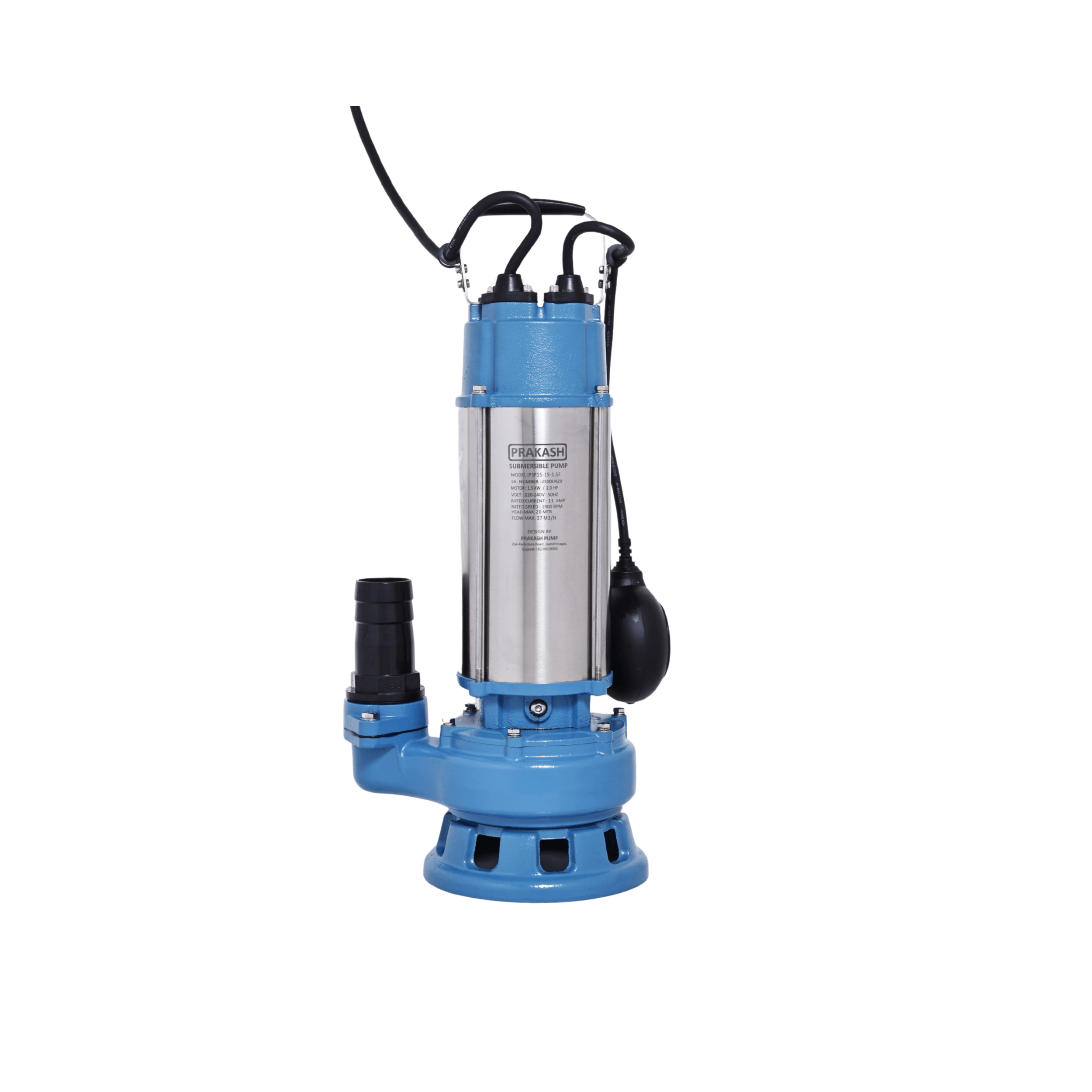 Prakash 2 HP Sewage Pump - PSP15-15-1.5F/(SS)