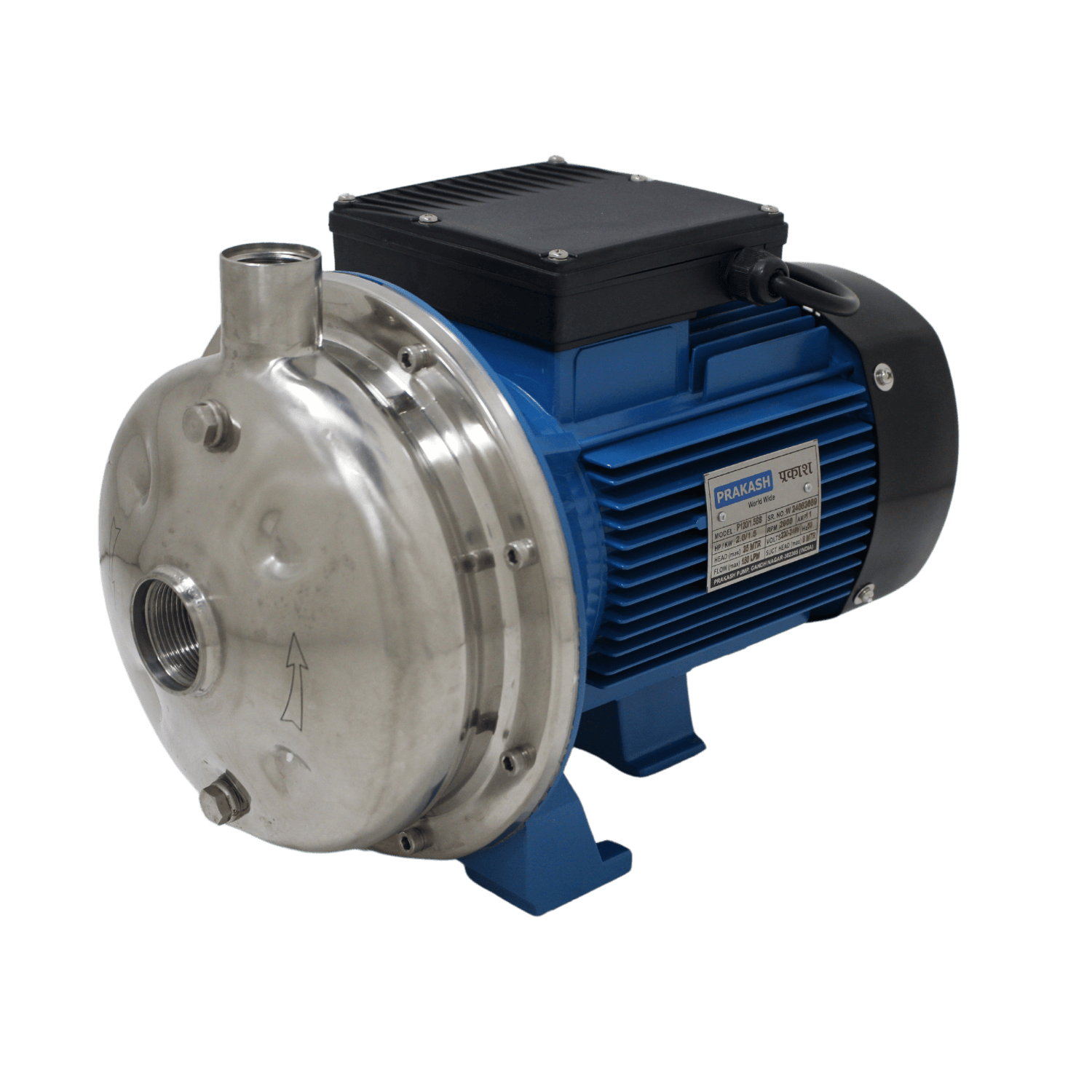 Prakash 3.0 HP SS Centrifugal Pump P120/2.2