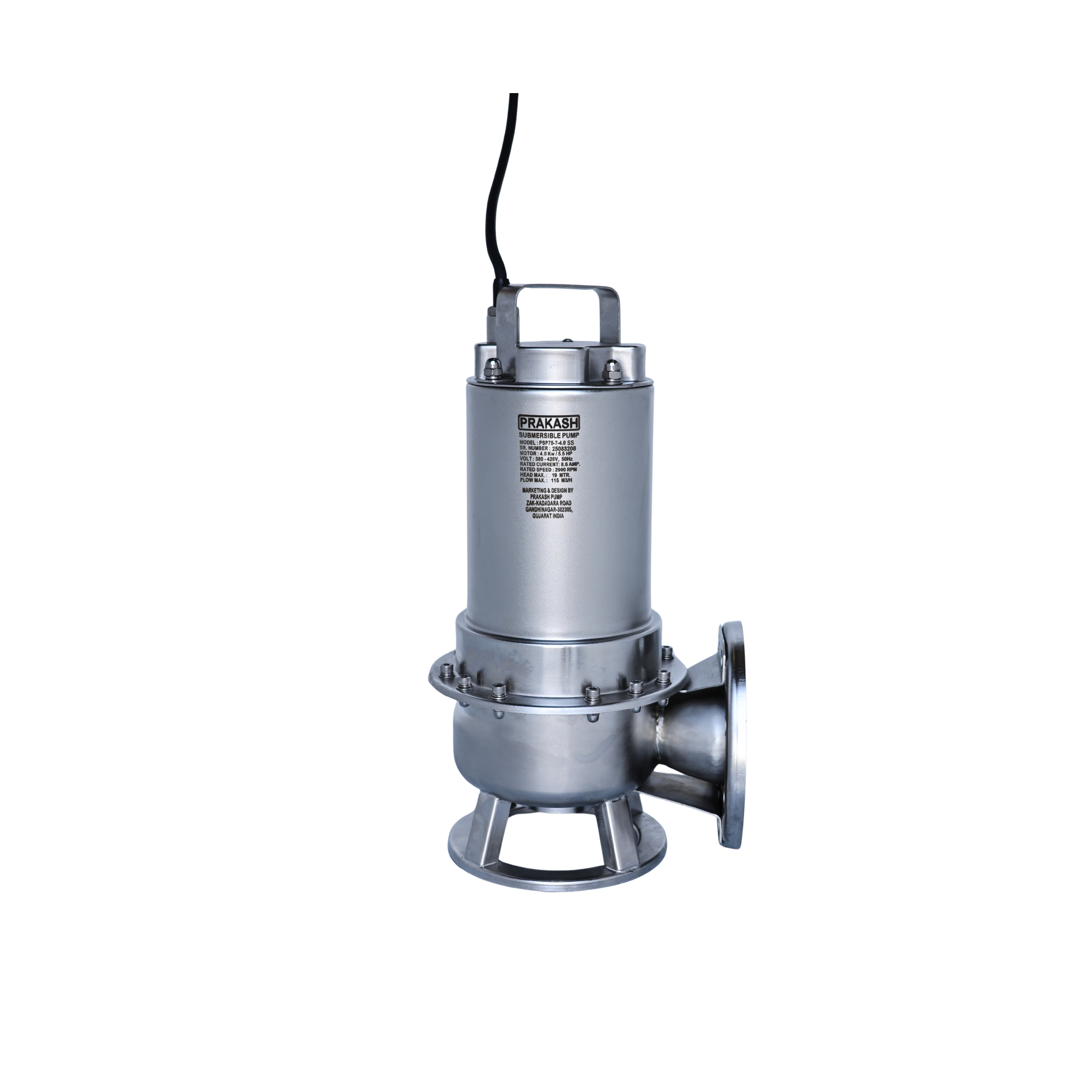 Prakash 5.5 HP Sewage Pump - PSPSS75-7-4.0